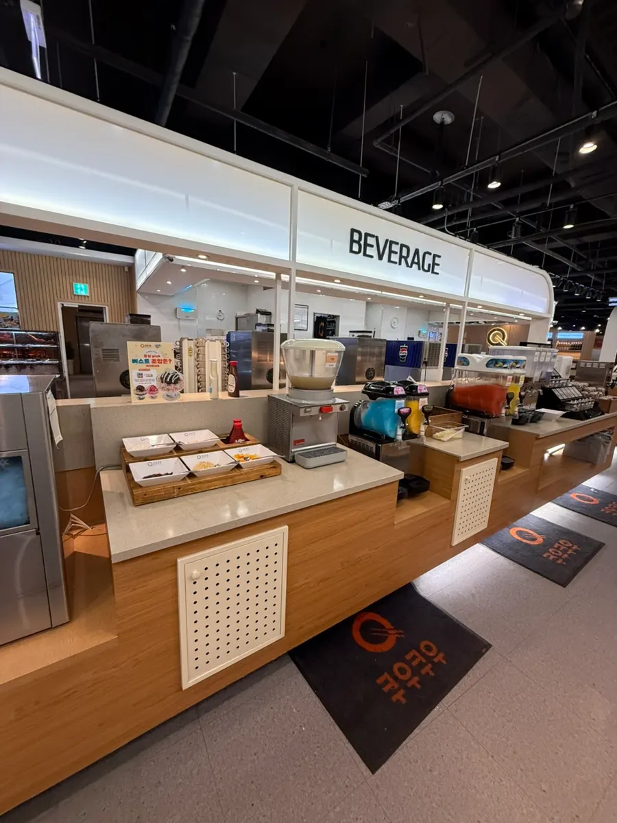 Buffet drink station