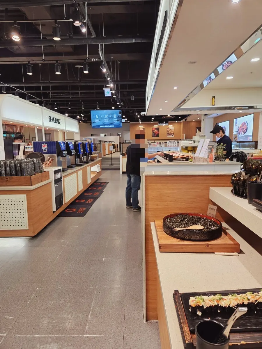 Buffet food stations divided by category