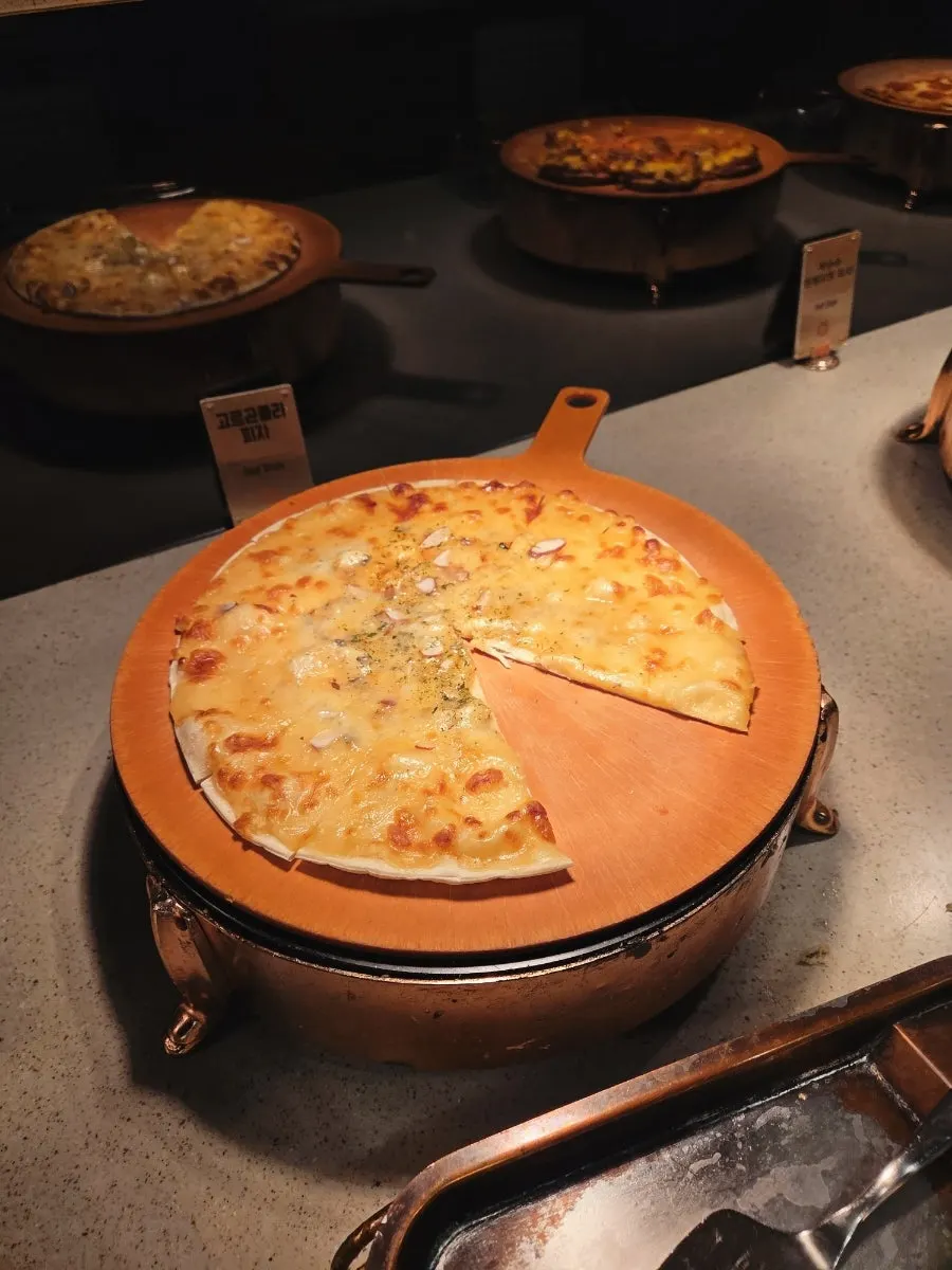 Pizza kept warm