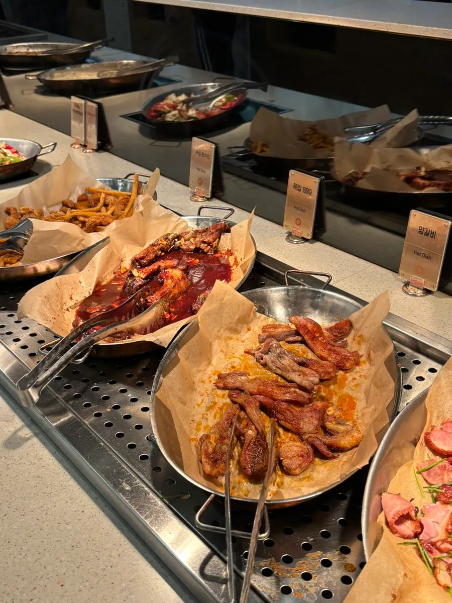 BBQ 코너의 양갈비