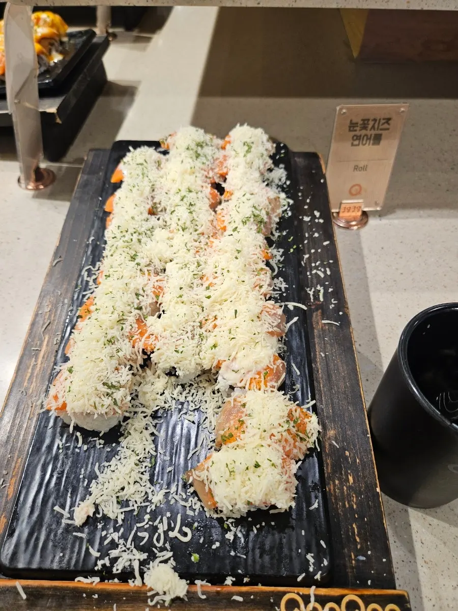 An assorted sushi plate