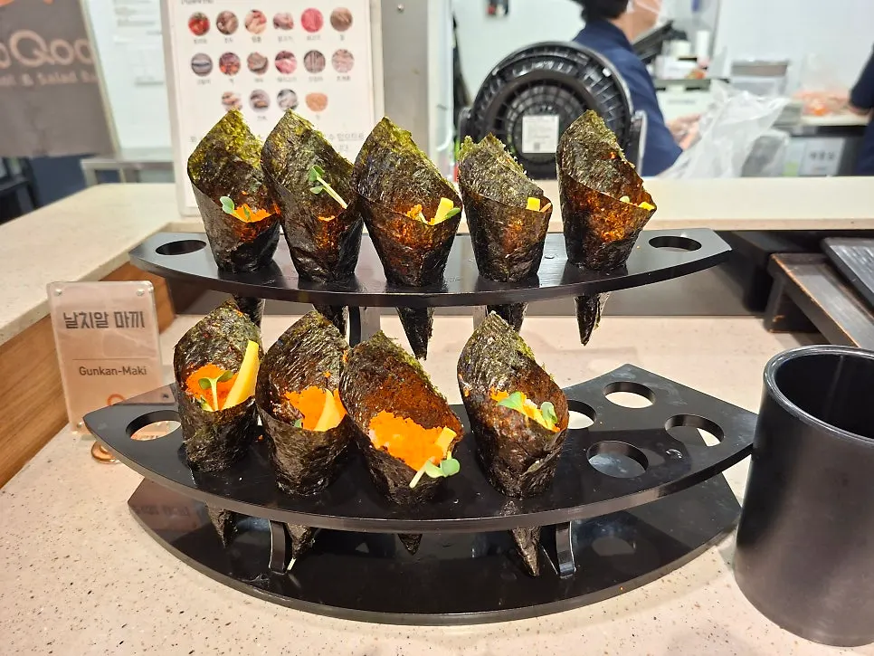 Sushi selection at Kuu Kuu Nowon Branch