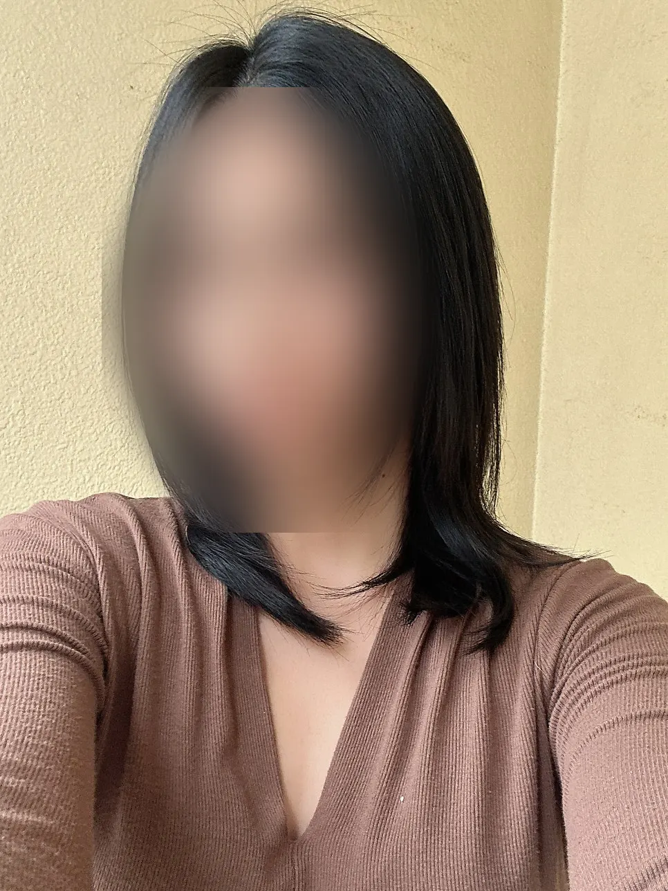 Finished volume slick perm with length kept intact