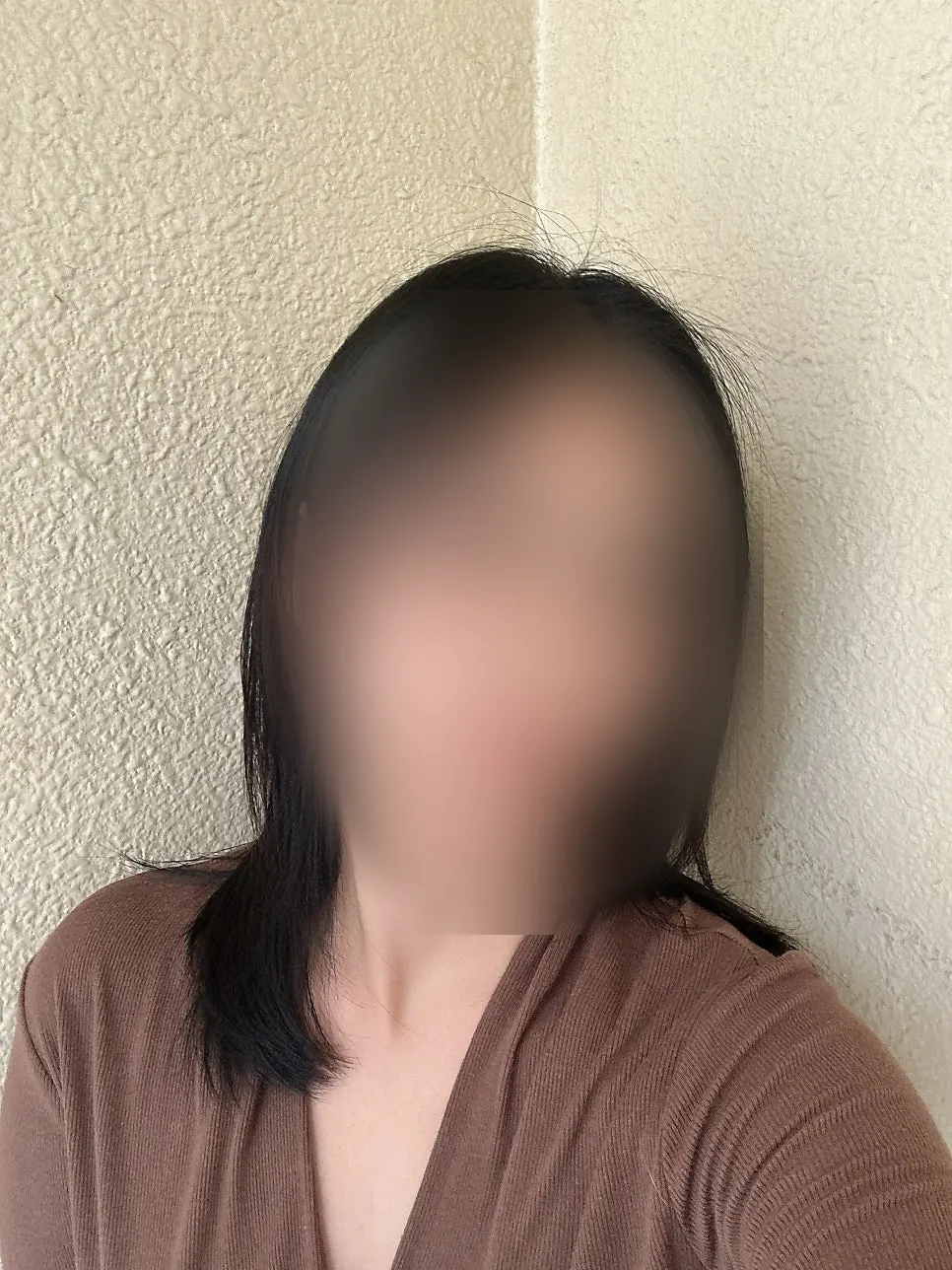 Silhouette of long hair with crown volume restored