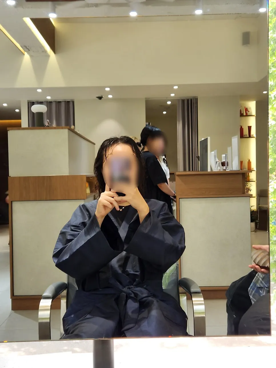 Before the medium-length wave perm consultation
