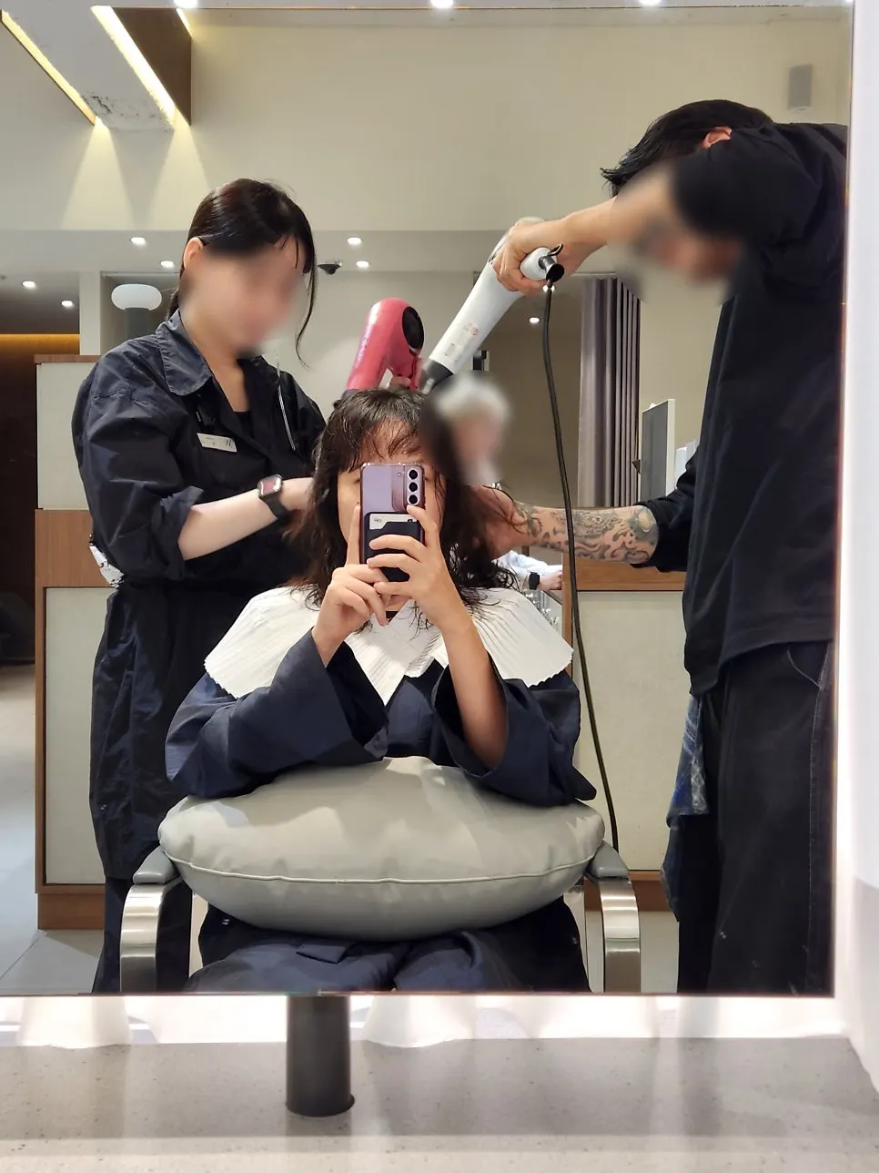 Final shampoo and mist treatment