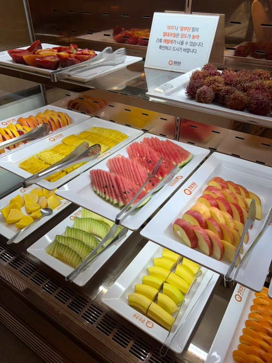 Assorted salad menu station