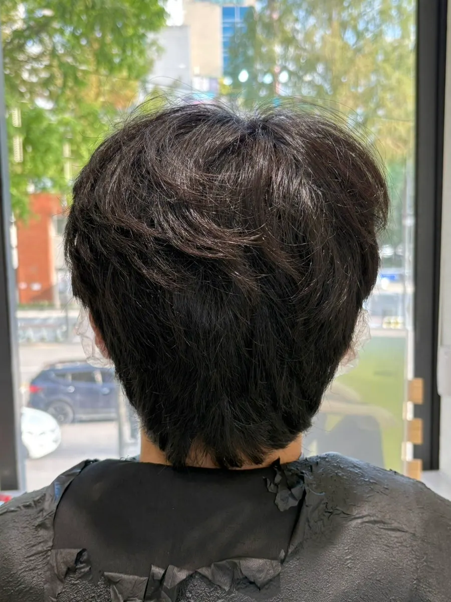Customer sitting ahead of their first-ever hair dye