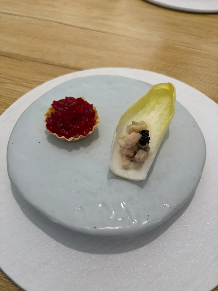 노주 코스 중 한 접시 플레이팅