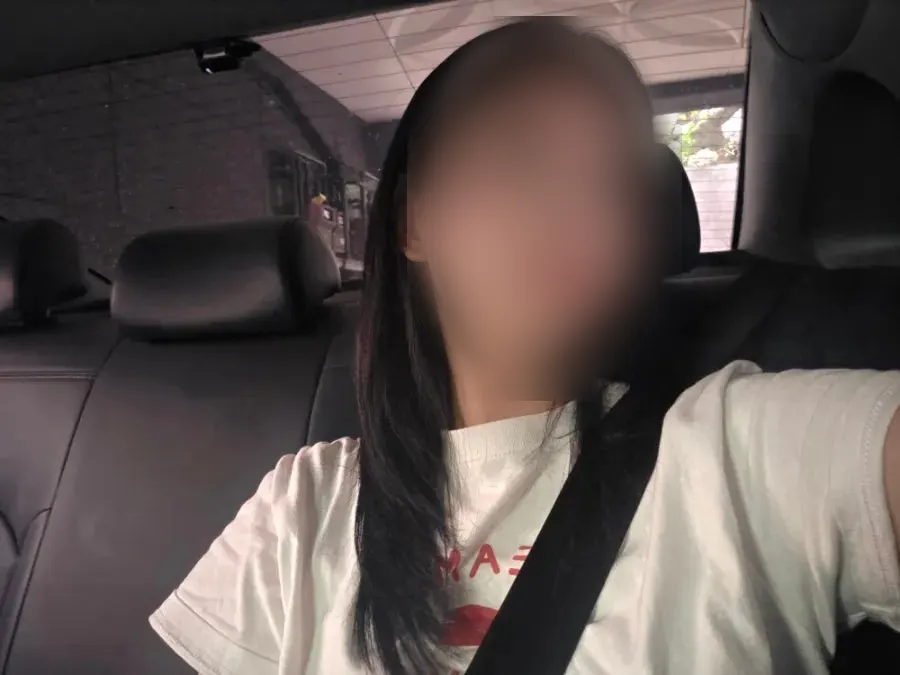 Close-up of bare face after the treatment