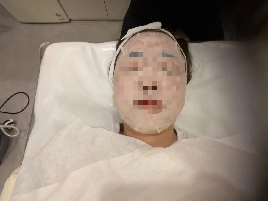 리베룩 제형 흡수 관리 받는 모습