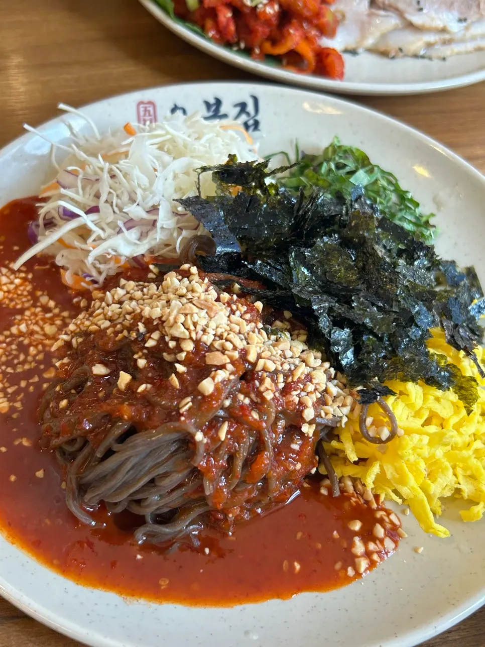 Octopus bibimbap mixed with octopus sauce