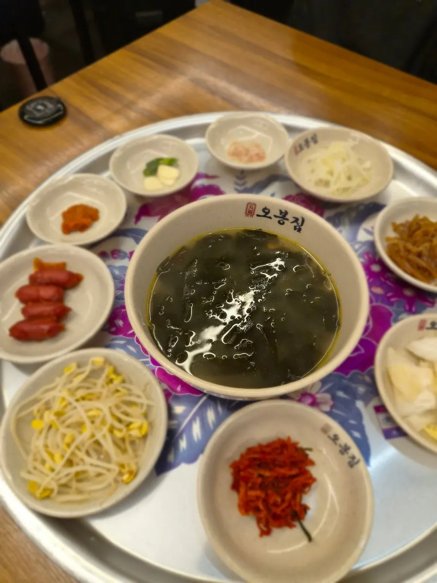 Squid Obongjip Special set spread at Obongjip Samseong Branch
