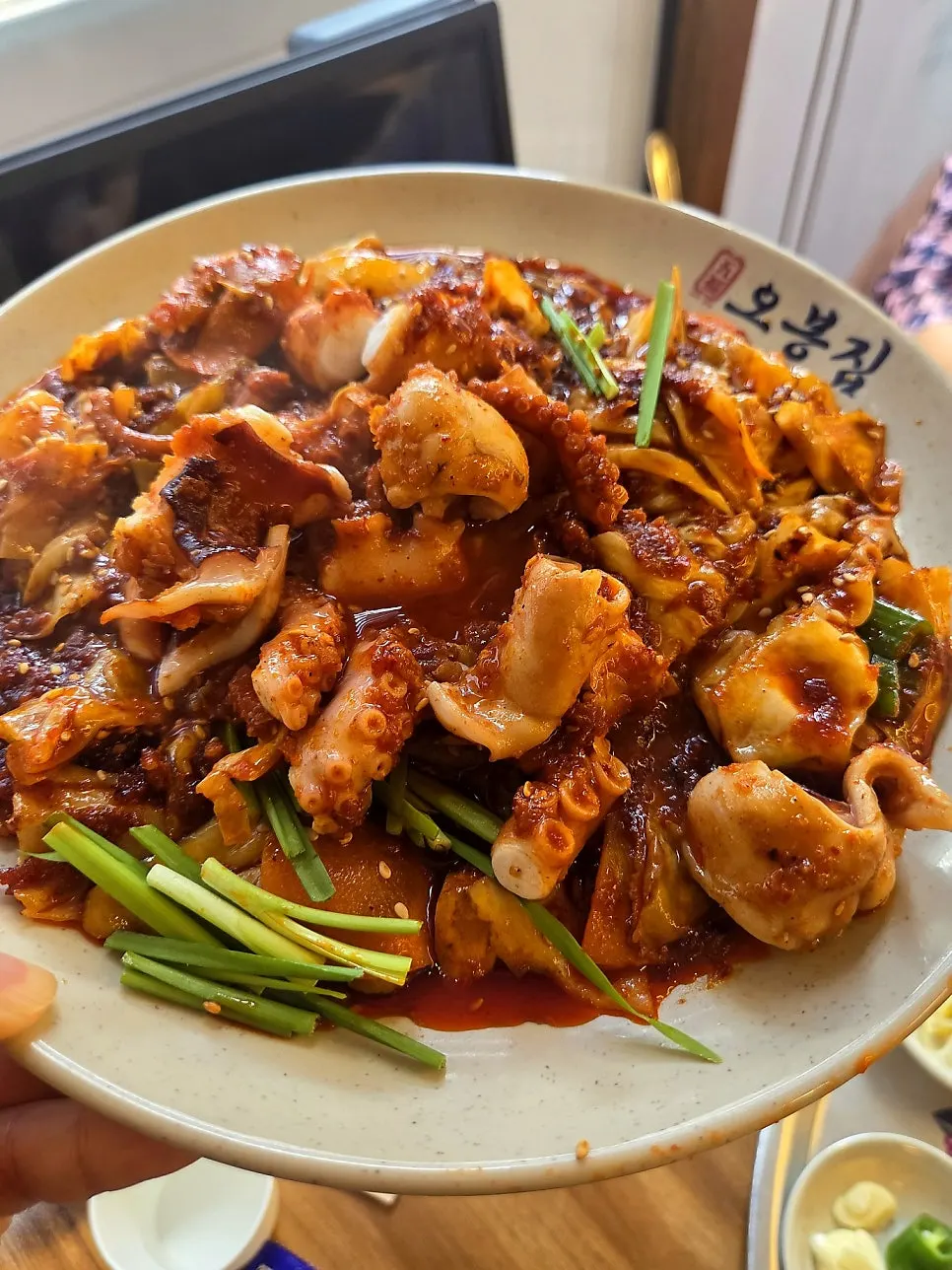 Nakji bokkeum bakar api yang digunting