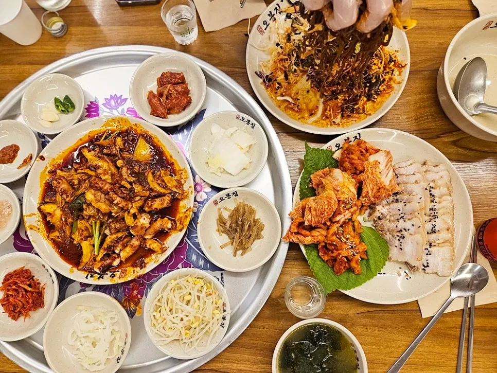 낙지 오봉스페셜 세트 메뉴 안내