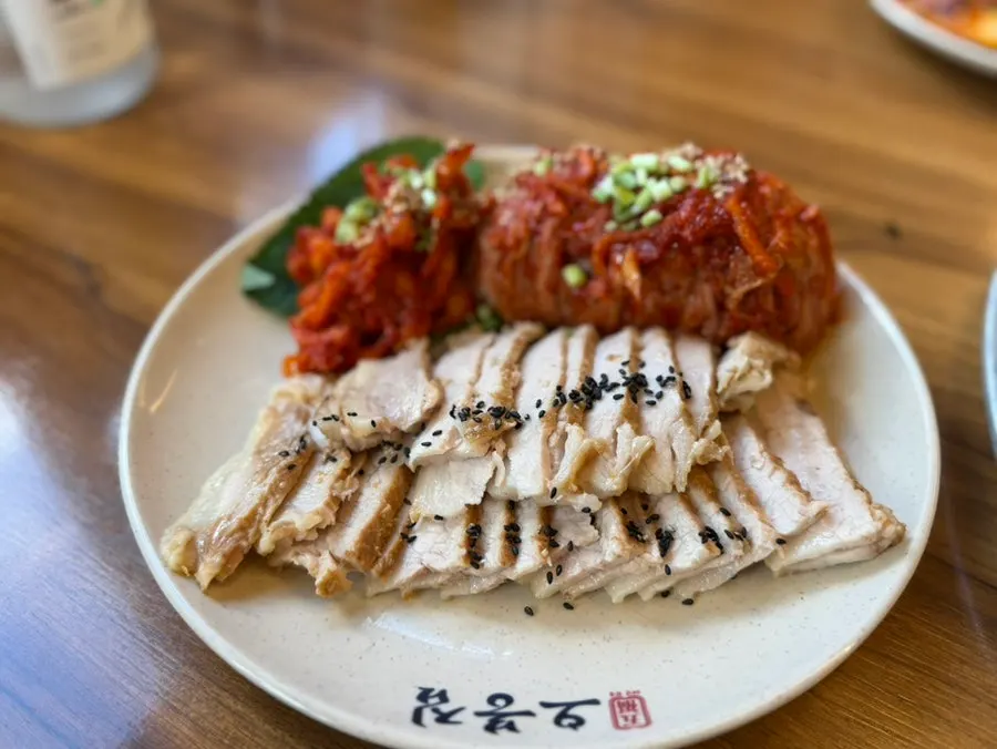 가브리살로 나온 오봉집 보쌈 접시