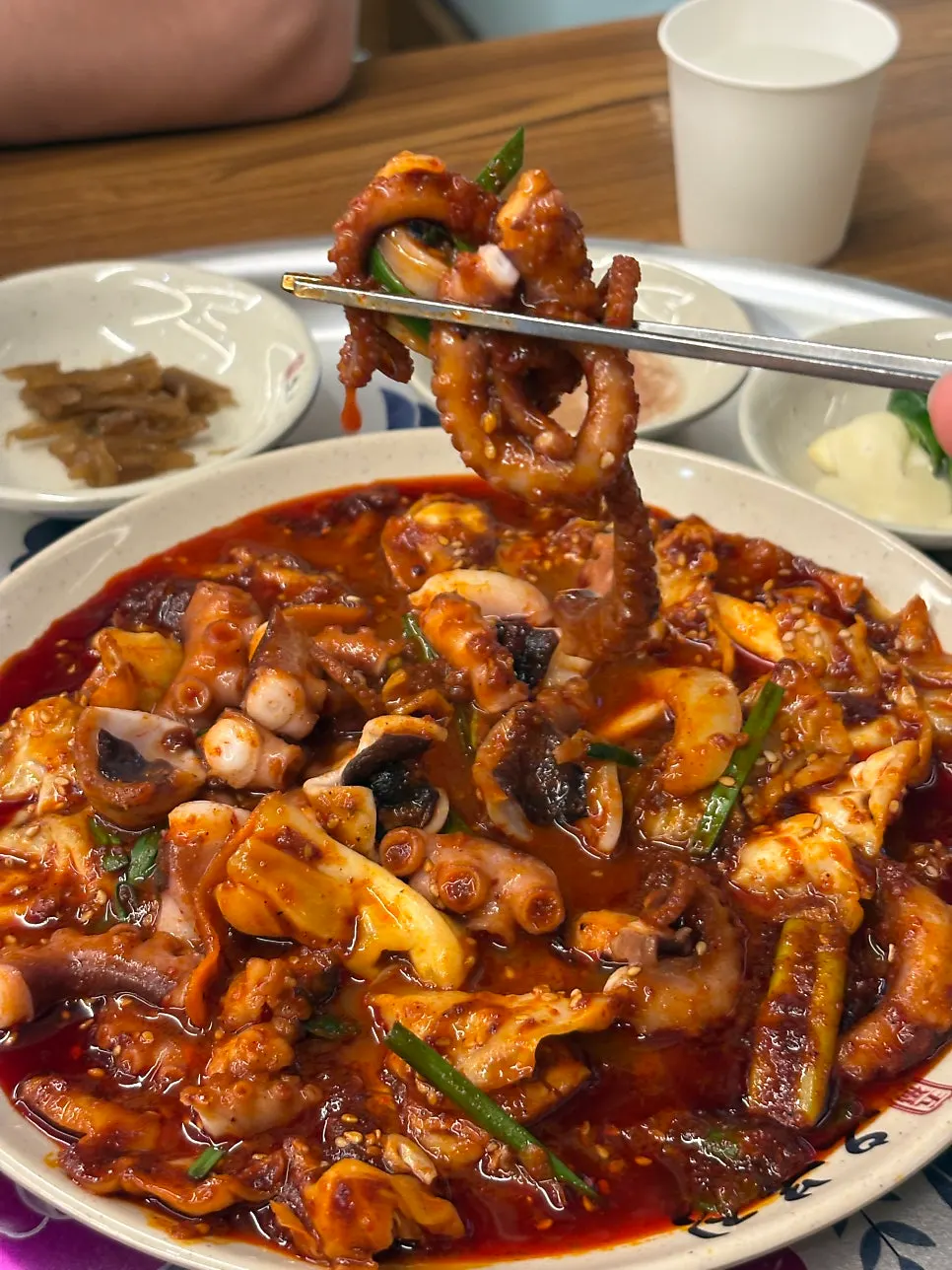 A plump piece of octopus