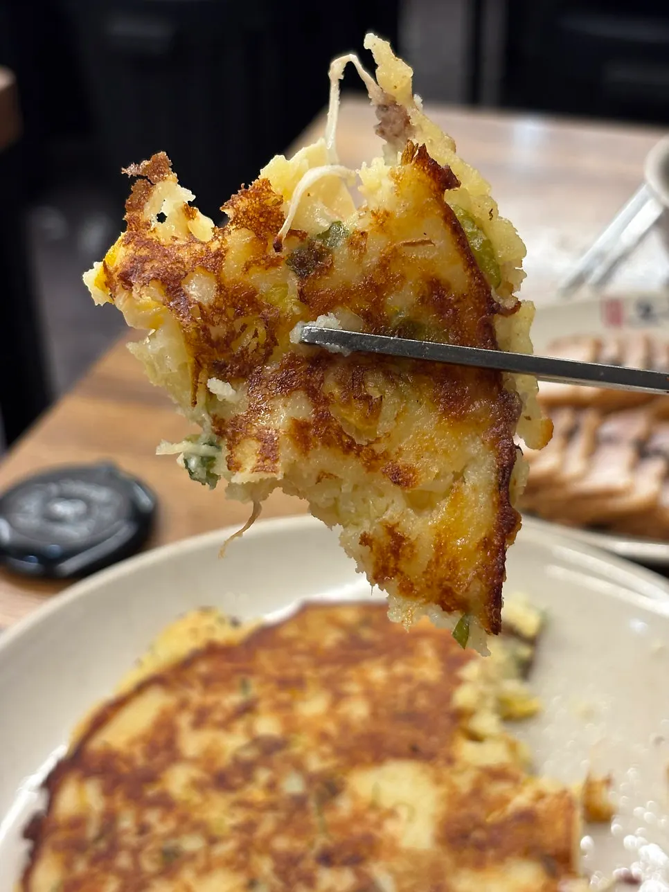 The mung bean pancake ordered as a side