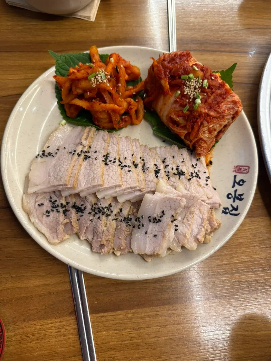 Bossam plate with a high proportion of lean meat
