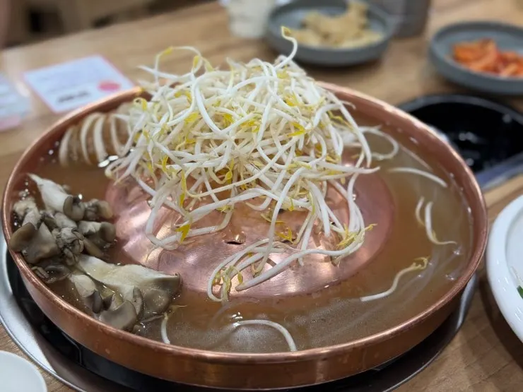 대왕꽃소불고기 한 상