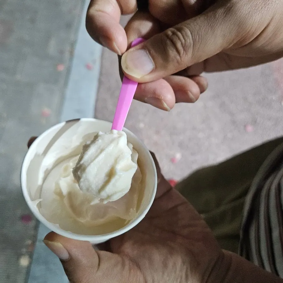 Ice cream eaten for dessert