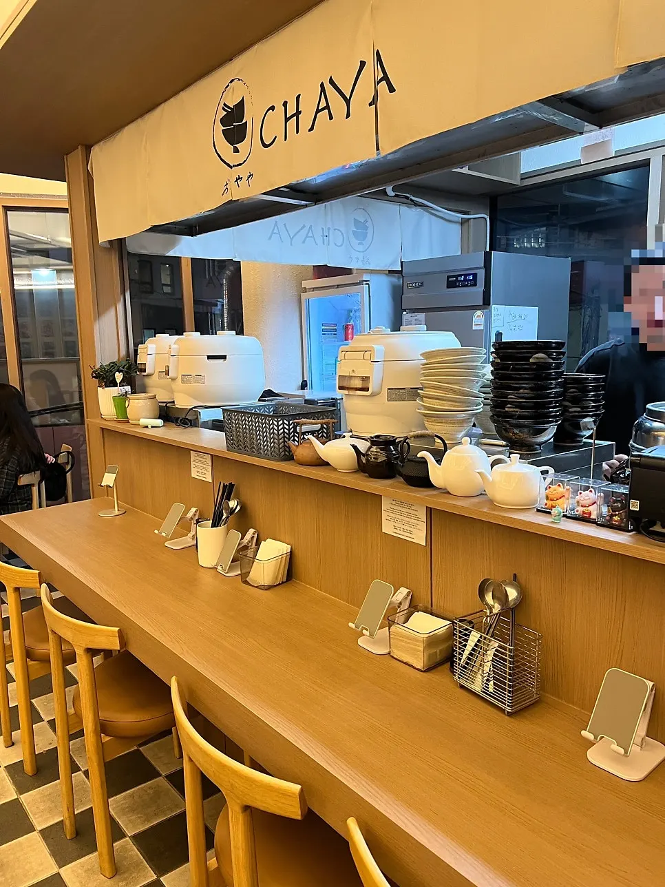 Seating inside Ochaya