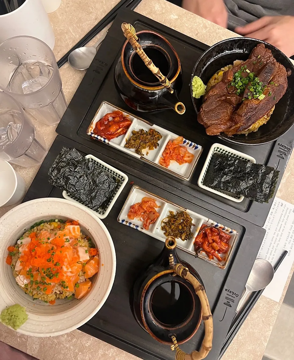 Full ochazuke meal set after ordering