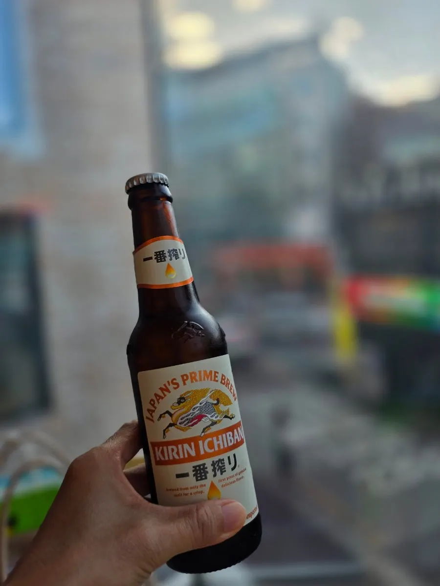 Kirin Ichiban bottle beer with dedicated glass