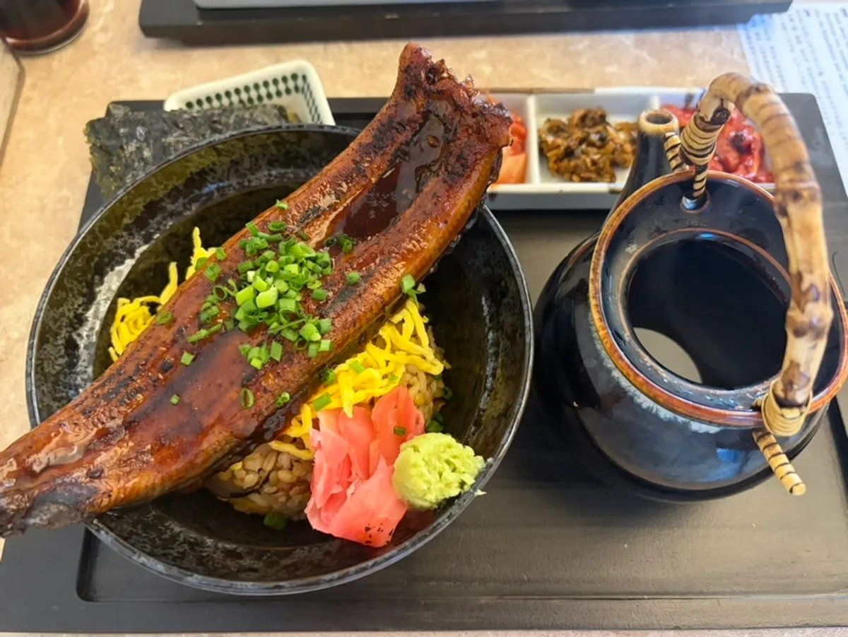 Ochaya's cod roe ochazuke with cod roe on top of rice