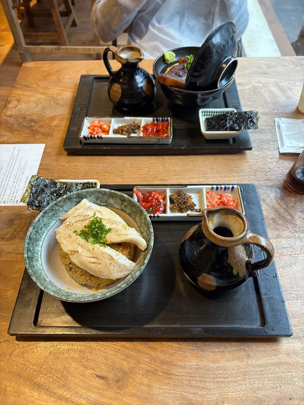 Choosing dessert menu items