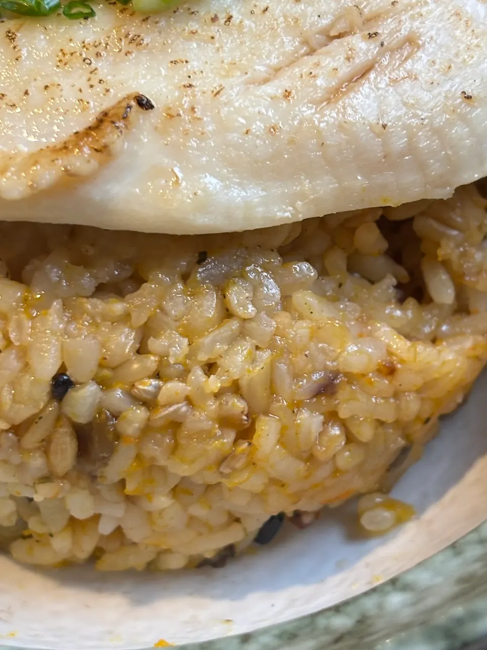 Nicely browned white John Dory fish