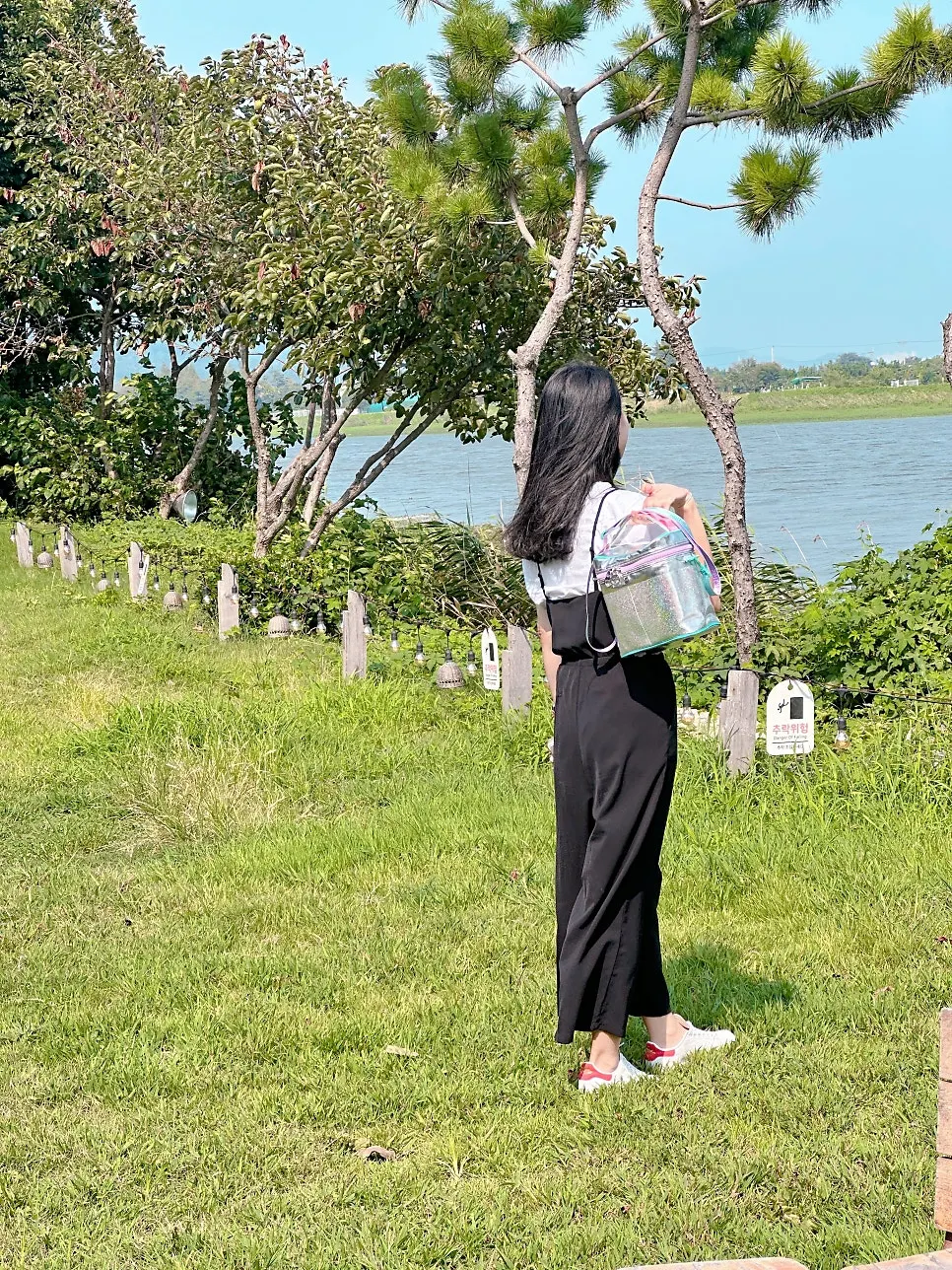 러플 손잡이 미니 쿨러백