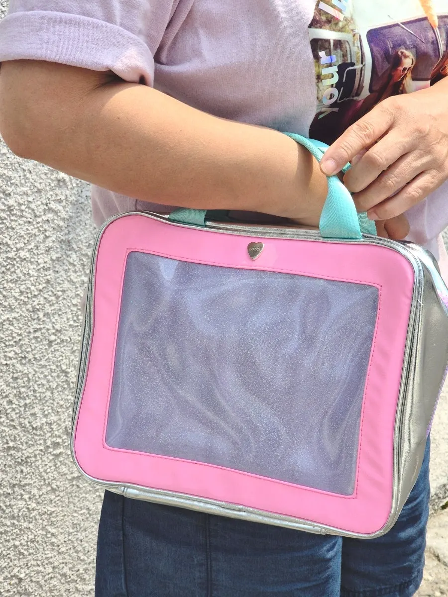 Holographic pearl wash bag design