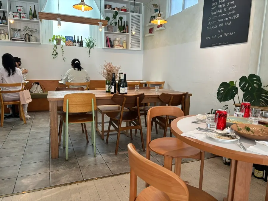 Tidy seating area at Odd Bird Oliver