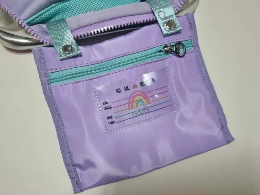 Clear pocket for organizing toiletries