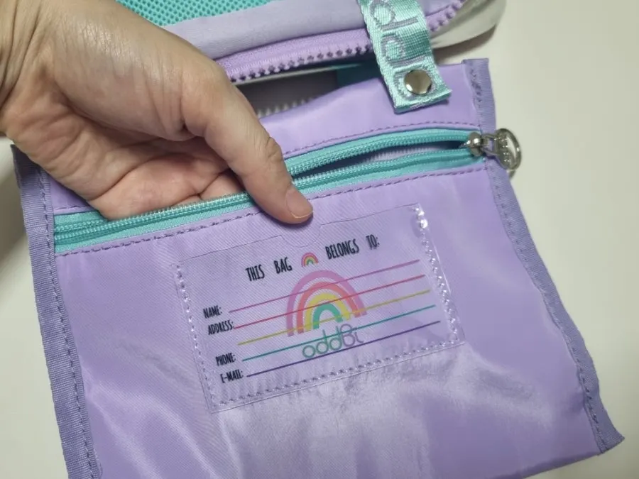 Mesh pocket and detachable zip pocket