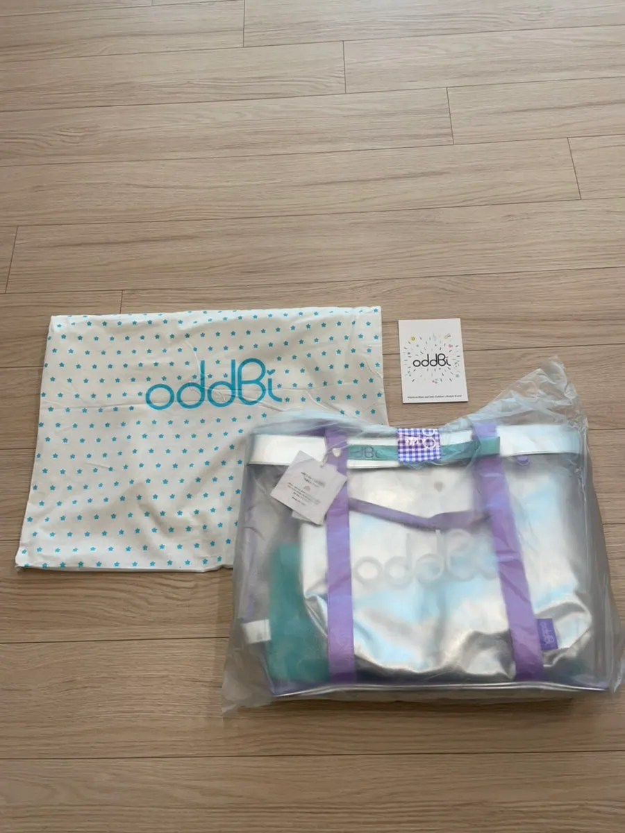 Beach bag packaged in an eco bag