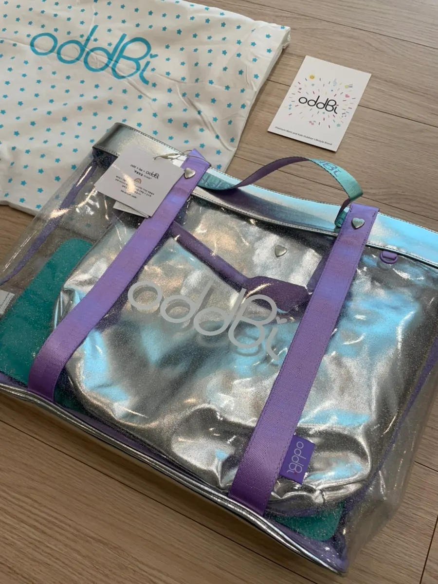 Unpacked transparent water-play bag