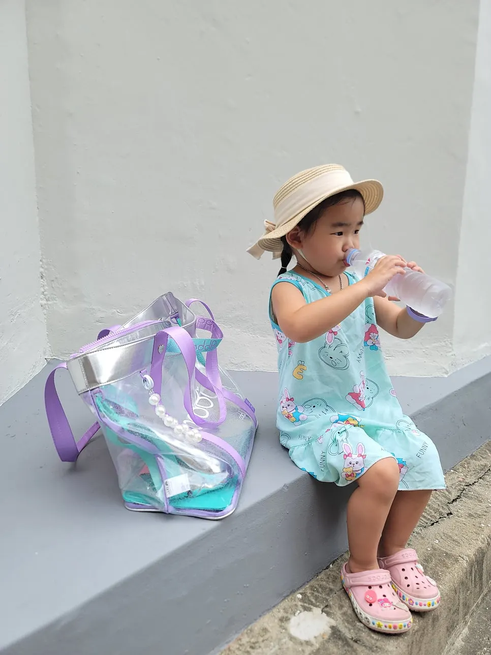 Waterproof clear beach bag for summer