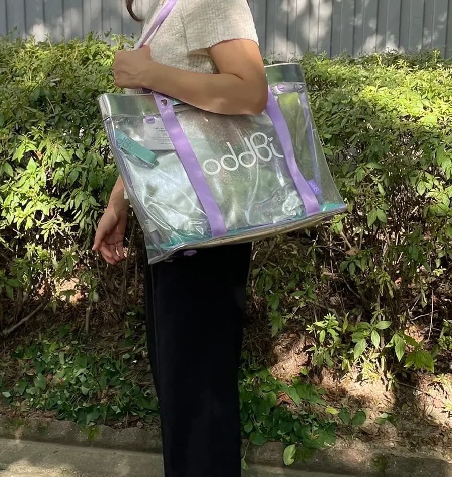 Kids’ water-play bag with a name tag