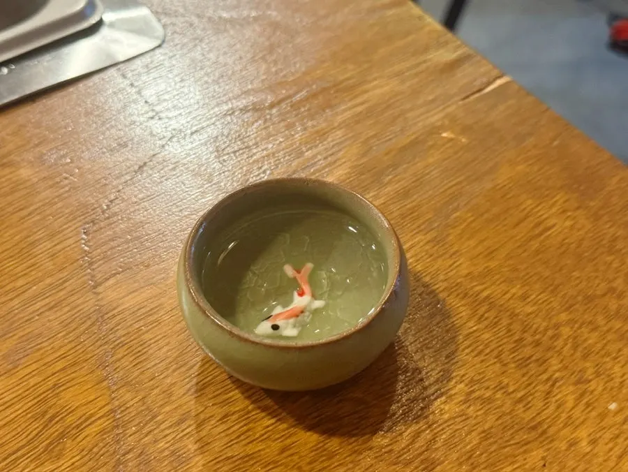 Tokkuri poured into a small cup