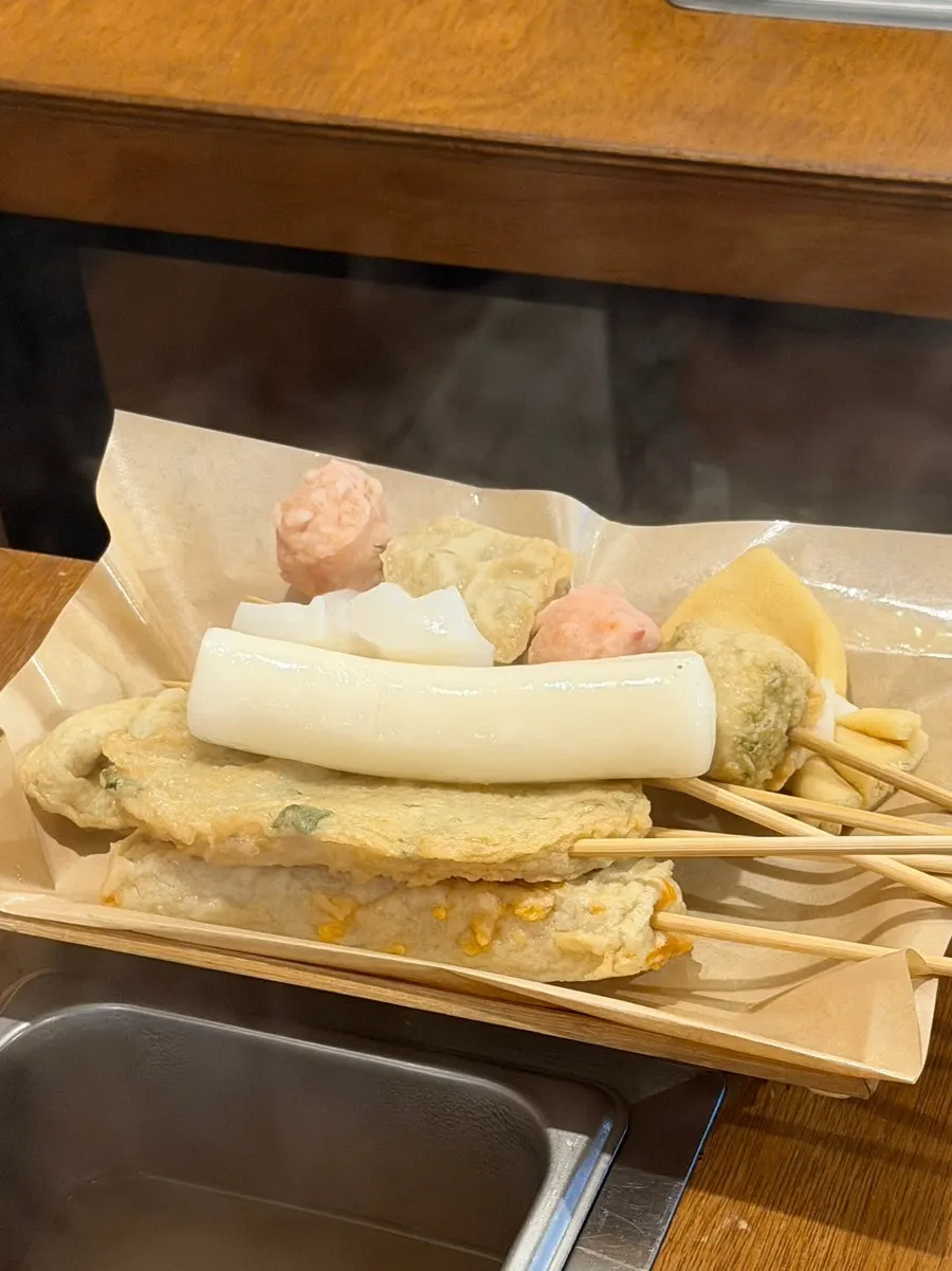 Oden broth served in a deep bowl