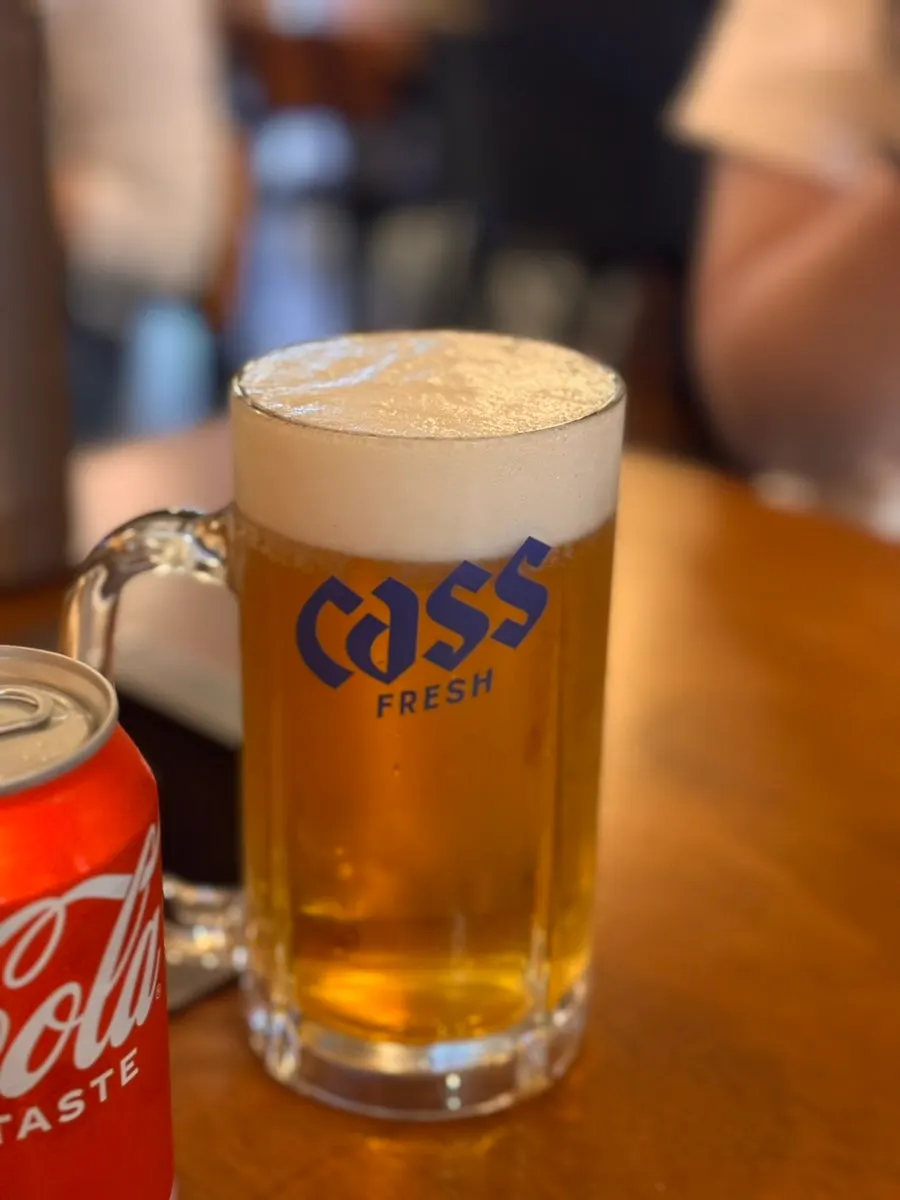 오뎅오색 생맥주 잔