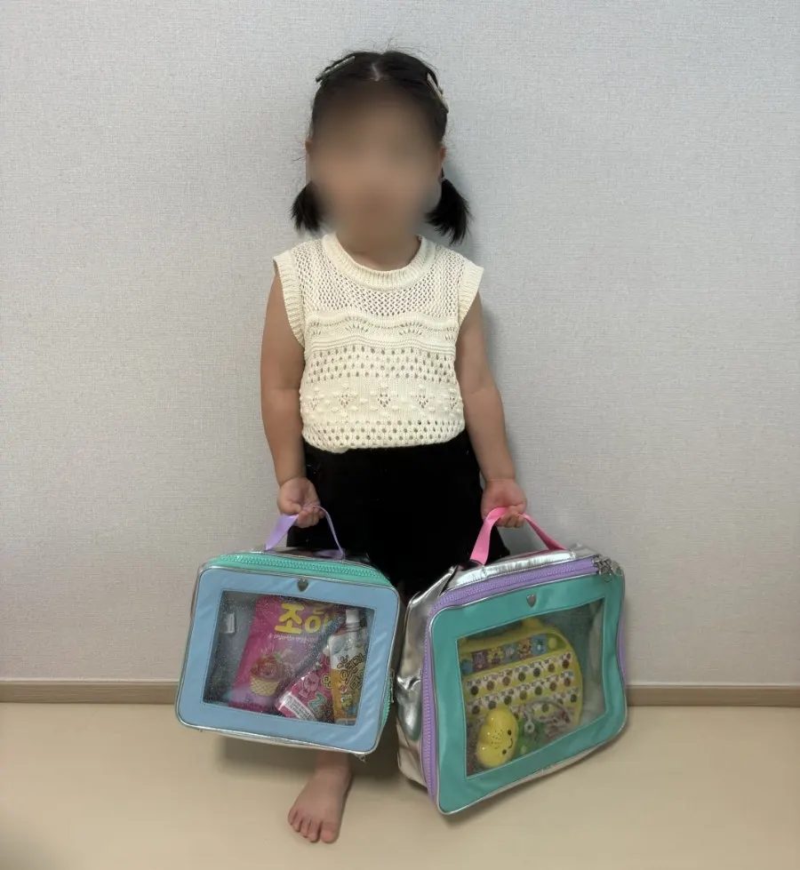 おやつ専用バッグとして使った小型ポーチ
