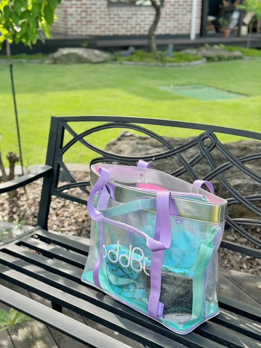 Sparkling water inside the inner bag