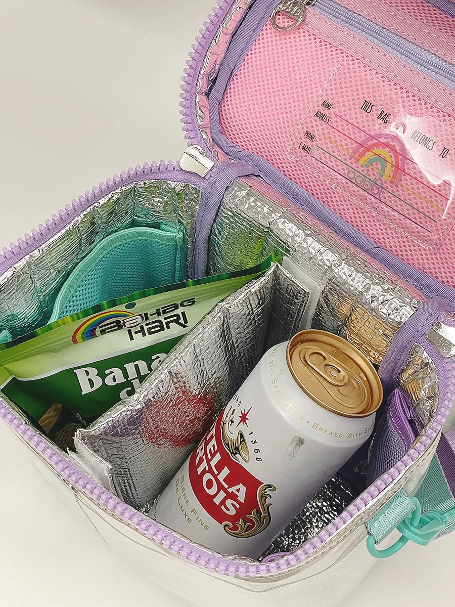 Snacks and beer stored for a park outing