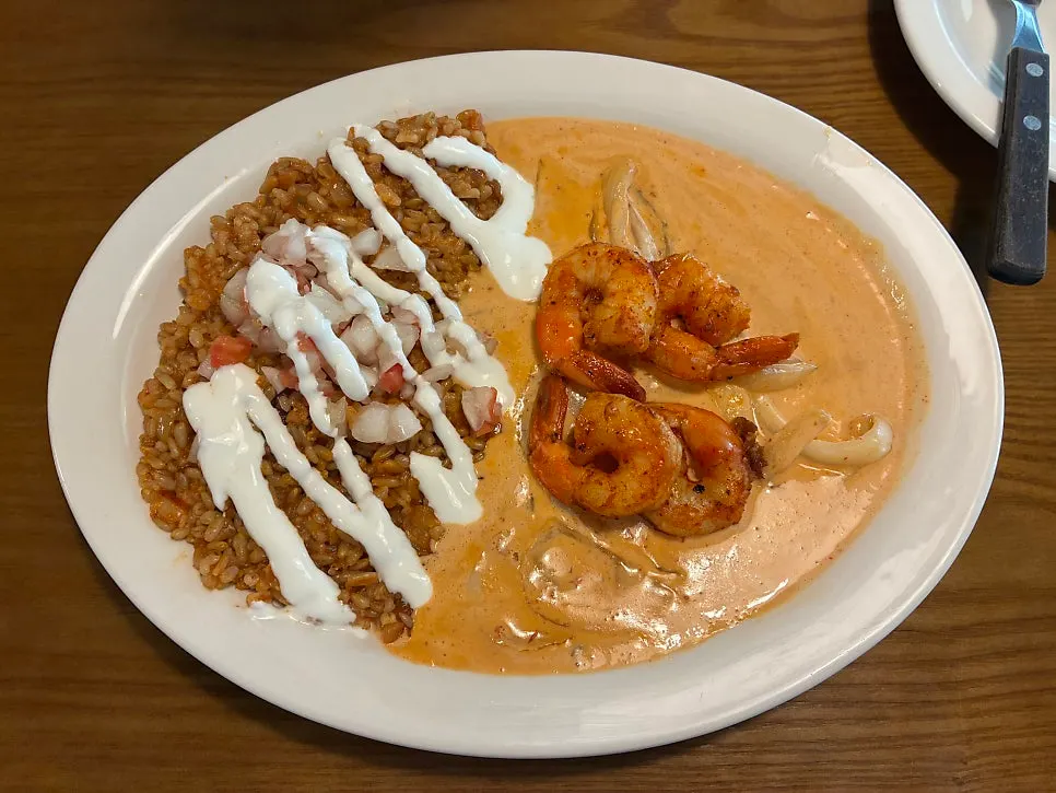 Ordered scallop tacos, fried rice, and nachos