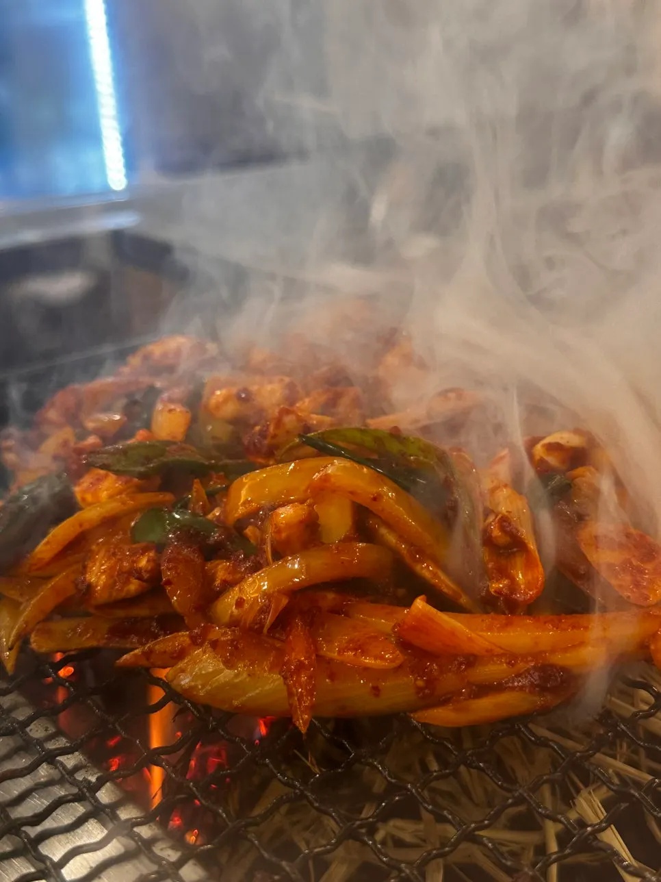 Straw-fire grilled dish at Baekhyang Jipbulgui, a Songpa Korean restaurant