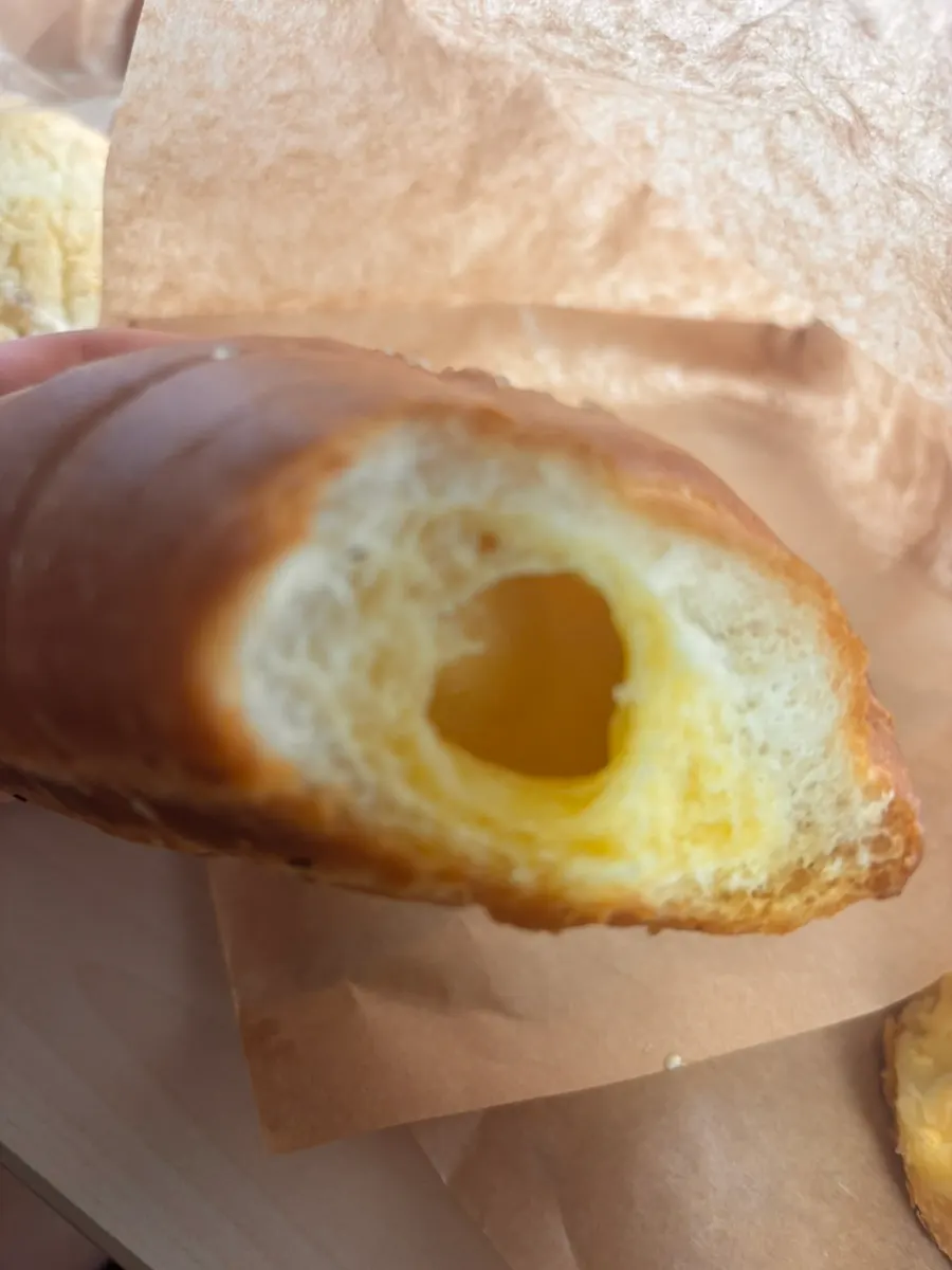 Salt bread with a butter pocket