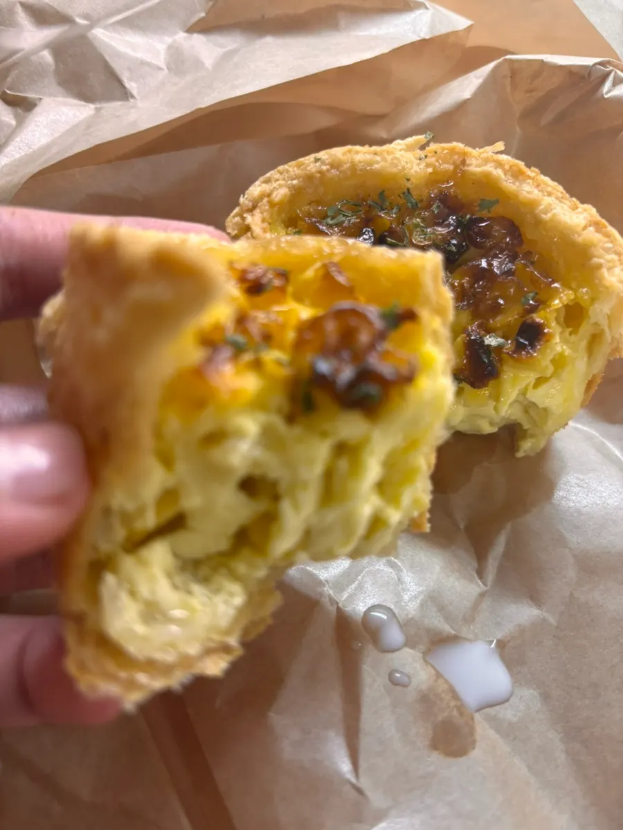 Corn egg tart